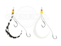 ジャッカル ビンビンスイッチ - スペアーラバーセット #ケイムラ&amp;グローセット フックサイズ#10/#10