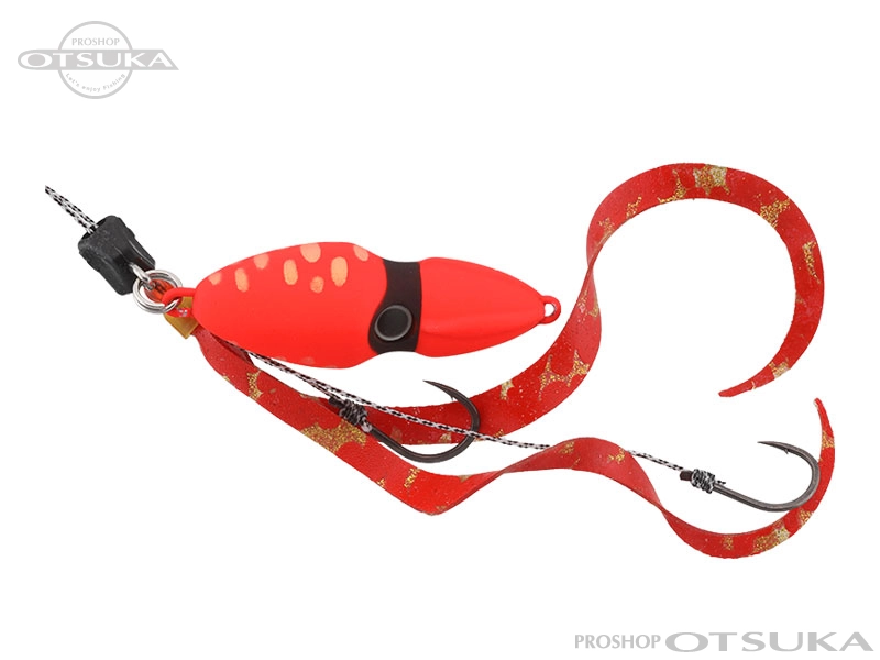 ジャッカル 鉛式ビンビンスイッチ 鉛式ビンビンスイッチ 45g 45g デュアルカーリー標準装備 #F-0280 ブライトオレンジ