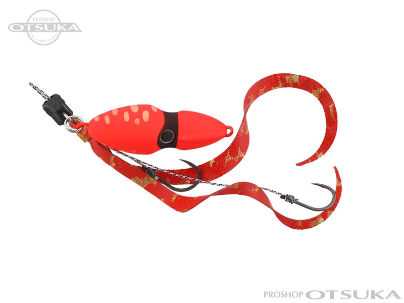 ジャッカル 鉛式ビンビンスイッチ 鉛式ビンビンスイッチ 80g 80g デュアルカーリー標準装備 #F-0280 ブライトオレンジ