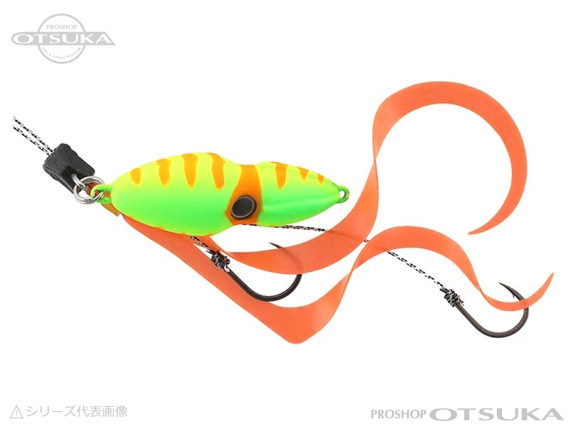 ジャッカル 鉛式ビンビンスイッチ 鉛式ビンビンスイッチ 100g 100g デュアルカーリー標準装備 #F-0281　ブライトイエロー