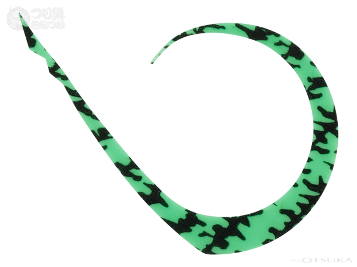 ジャッカル ビンビンスイッチT+ネクタイ マスターカーリー - #F0327 シマシマ蛍光グリーン