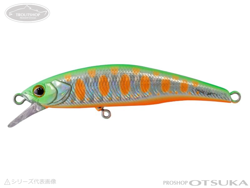 ティモン トリコロール トリコロール流芯 ノッカー43HW 43mm 3.3g シンキング #ライムヤマメ