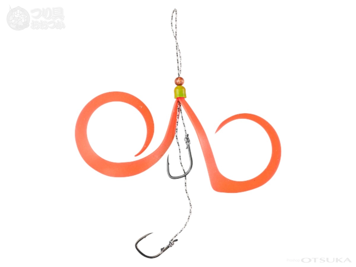 ジャッカル 鉛式ビンビンスイッチ 鉛式ビンビンスイッチスペアラバーセット フックサイズ#11/#10段差 #ブライトオレンジ