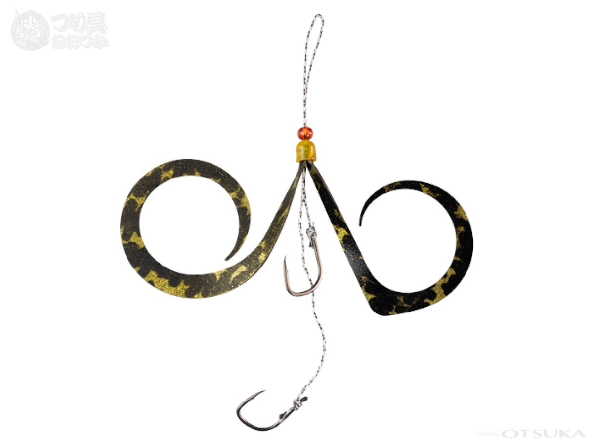 ジャッカル 鉛式ビンビンスイッチ 鉛式ビンビンスイッチスペアラバーセット フックサイズ#11/#10段差 #ブラックゴールド