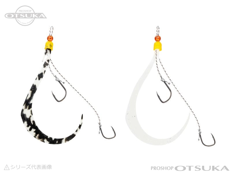 ジャッカル ビンビンスイッチ スペアーラバーセット フックサイズ#10/#10 #ケイムラ&グローセット