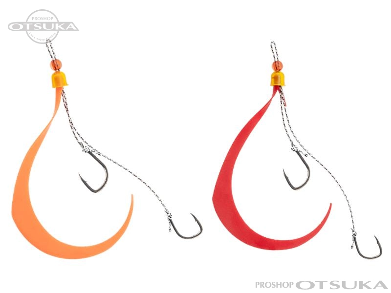 ジャッカル ビンビンスイッチ スペアーラバーセット フックサイズ段差#10/#9 #オレンジ&レッドセット