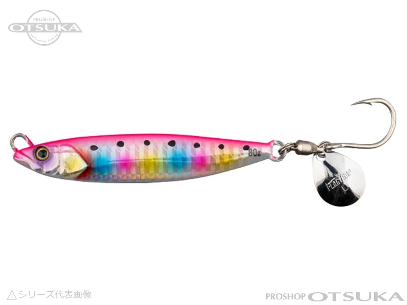 ジャッカル フラッグトラップ フラッグトラップブレード 40g #ピンクキャンディーイワシ/ボーダーホロ