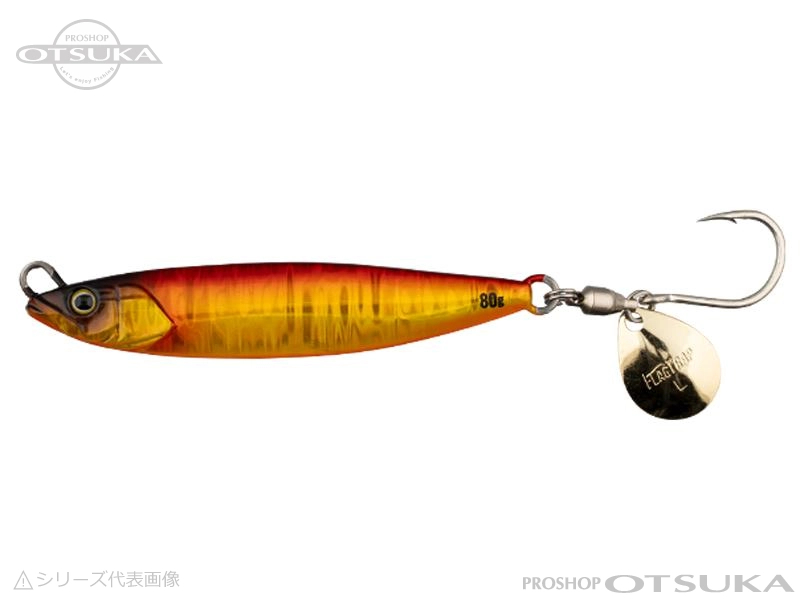 ジャッカル フラッグトラップ フラッグトラップブレード 60g #アカキン/マグマウェーブホロ