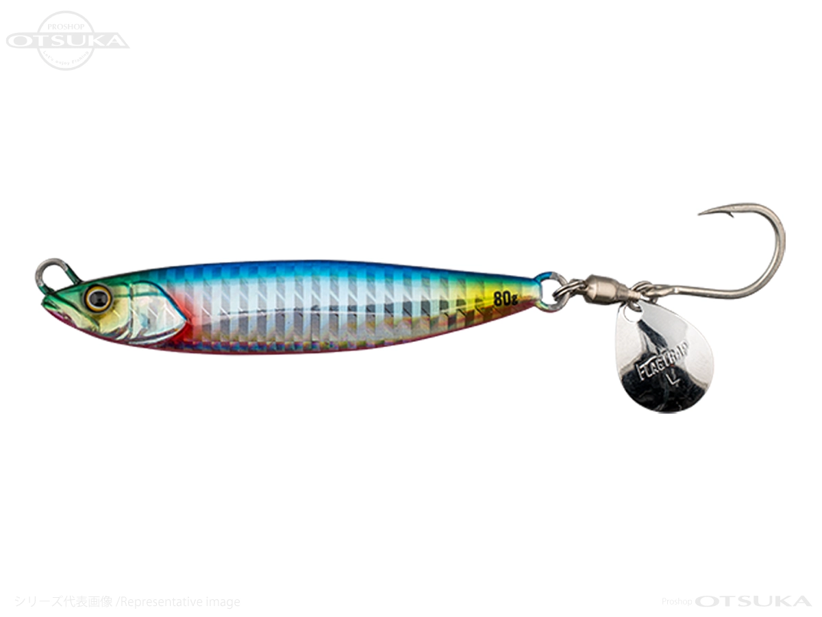 ジャッカル フラッグトラップ フラッグトラップブレード 80g #ブルピン/ボーダーホロ