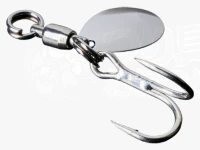 ジャッカル ブレードジギングフックセット -  ダブル #シルバー L フック#1