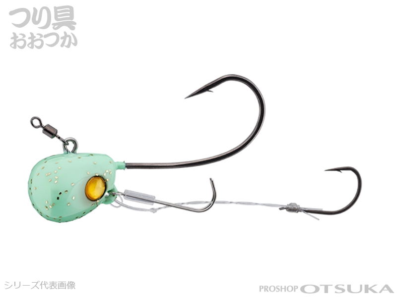 ジャッカル TGビンビンテンヤ鯛夢 固定式5号 5号 #F-0010 チャートグローゴールドフレーク