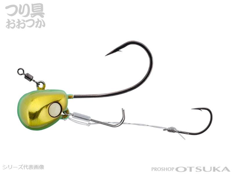 ジャッカル TGビンビンテンヤ鯛夢 固定式5号 5号 #F-0012 チャートグロー/ゴールド