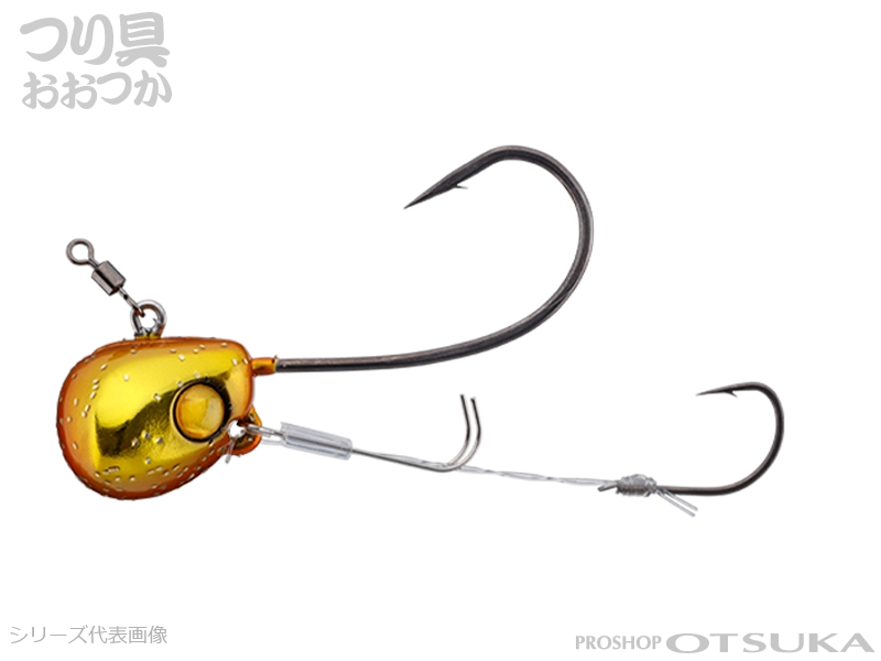 ジャッカル TGビンビンテンヤ鯛夢 固定式5号 5号 #F-0017 エビオレンジ/ゴールド