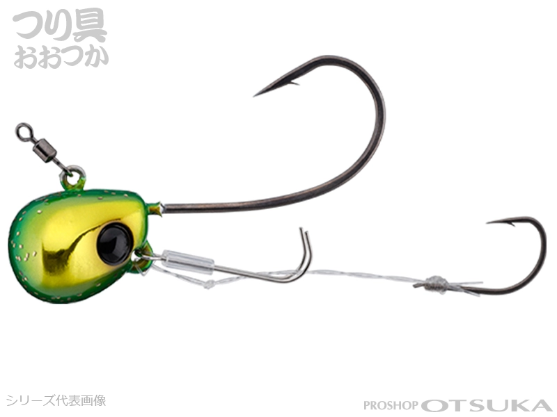 ジャッカル TGビンビンテンヤ鯛夢 固定式10号 エサキーパー搭載 #グリーンゴールド