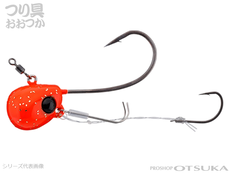 ジャッカル TGビンビンテンヤ鯛夢 固定式10号 エサキーパー搭載 #オレンジゴールドフレーク