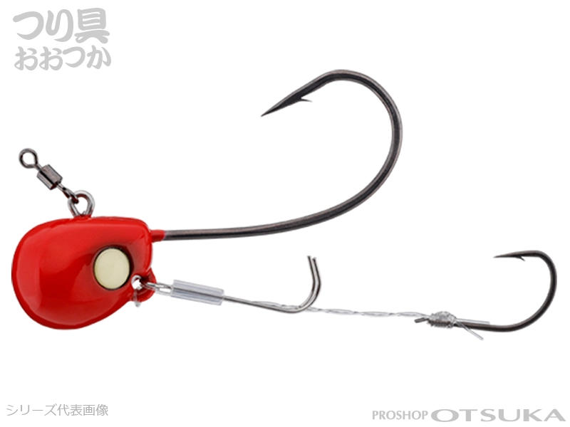 ジャッカル TGビンビンテンヤ鯛夢 固定式10号 エサキーパー搭載 #スパークレッド