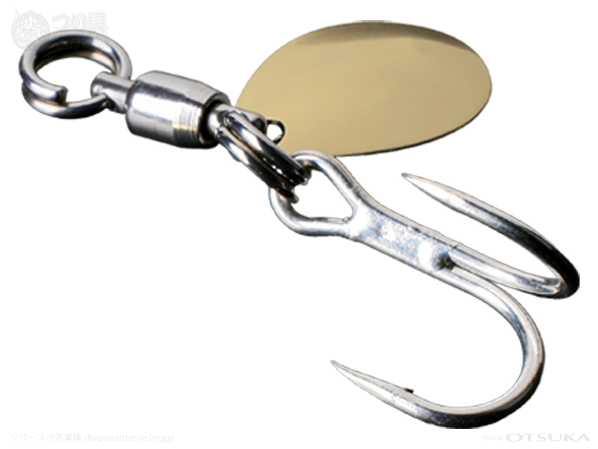 ジャッカル ブレードジギングフックセット ブレードジギングフックセット ダブル L フック#1 #ゴールド