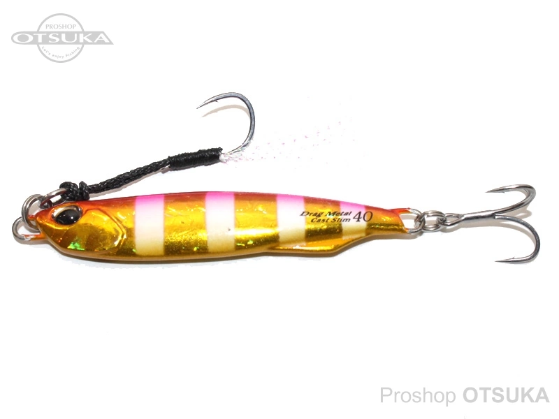 デュオ ドラッグメタルキャスト ドラッグメタルキャスト スリム 40g 74mm #PJA0045 ピンクゴールドゼブラグロー
