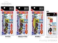 デュオ 五目ショアジグサビキセット - 五目ライトジグサビキセットS 5g #マイワシ メタルジグ5g伊勢尼4号 ハリス1.5号 幹糸1.75号