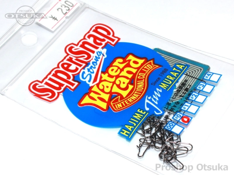 ウォーターランド スナップ・スイベル ウォーターランド スーパースナップ #0 #ブラック