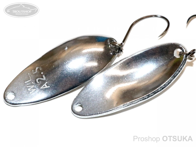 ウォーターランド アルミん 5g 8枚セット グロー メッキ 管釣り