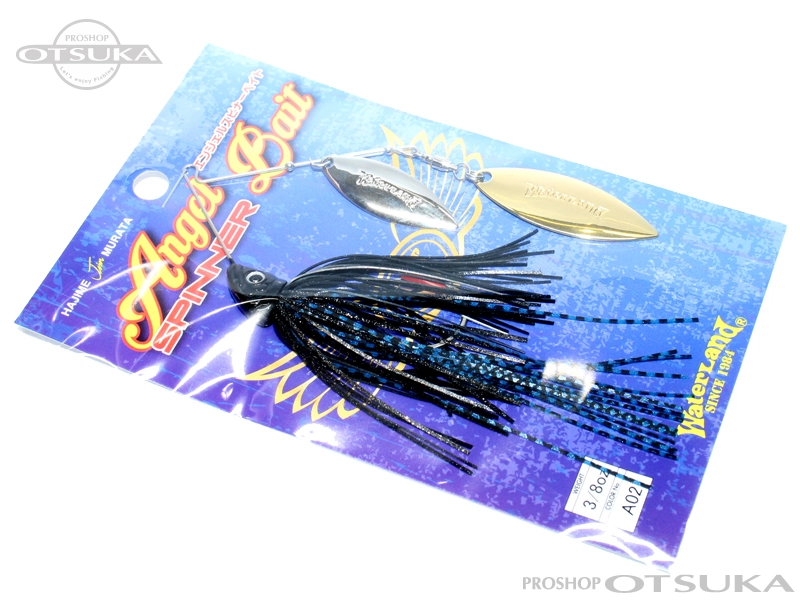 ウォーターランド エンジェルスピナーベイト エンジェルスピナーベイト 3/8oz 3/8oz DW #A02 ブラックブルー