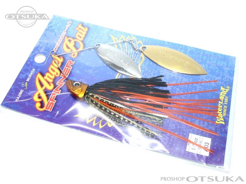 ウォーターランド エンジェルスピナーベイト エンジェルスピナーベイト 1/2oz 1/2oz DW #A03 ブラックゴールド