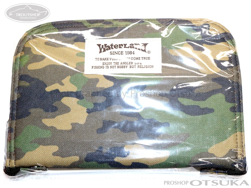 ウォーターランド ルアーケース・ワレット WL スプーンワレット メガ H16XW24 #グリーンカモ