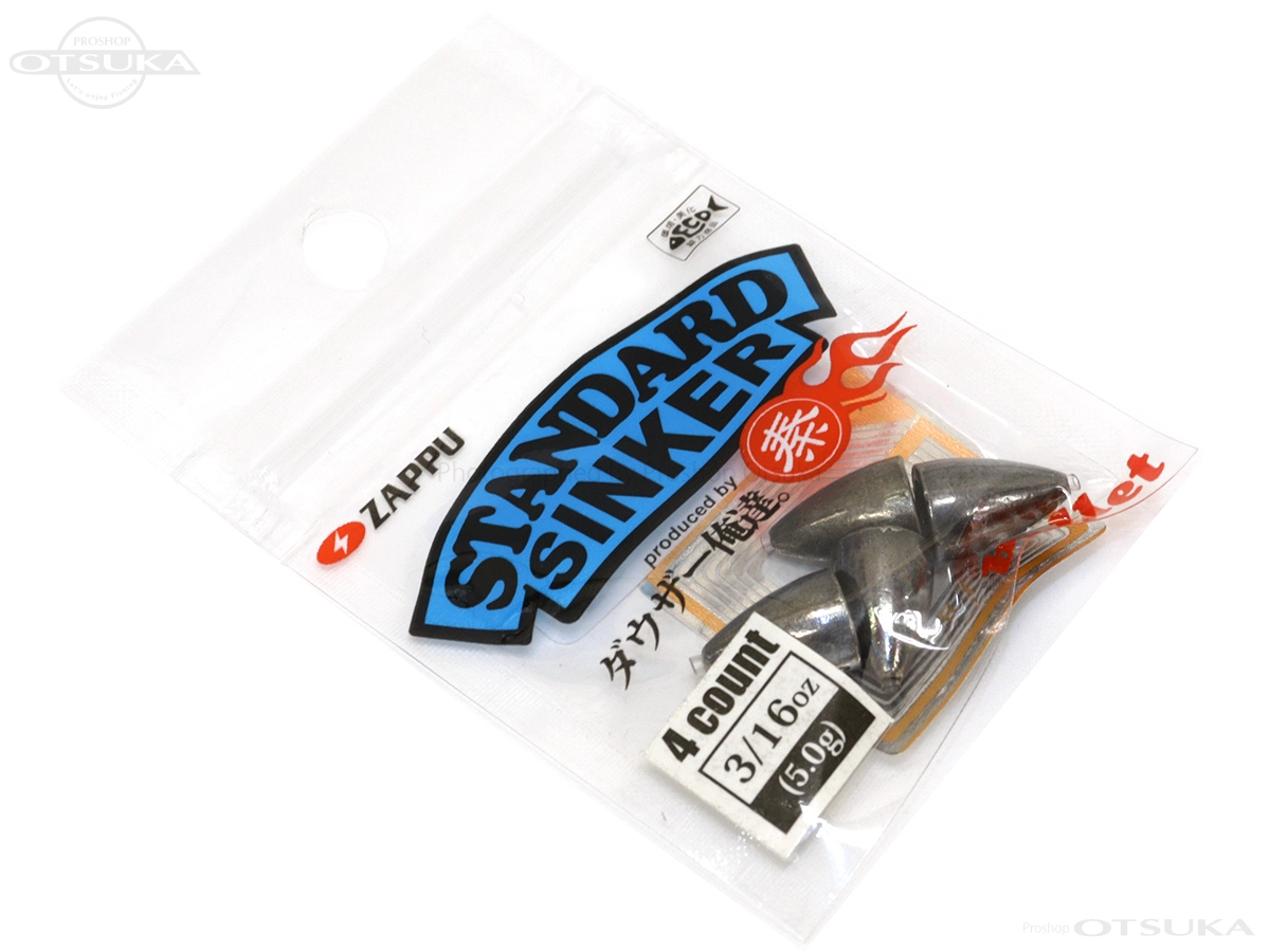 ザップ・ゲイン シンカー ザップ スタンダードシンカー バレット 3/16oz 5g 