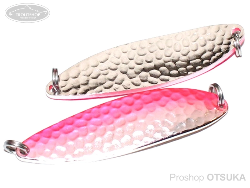 下野オリジナル 桜鱒スプーン 桜鱒スプーン 14g 両面ハンマード 14g メッキVR #MHP