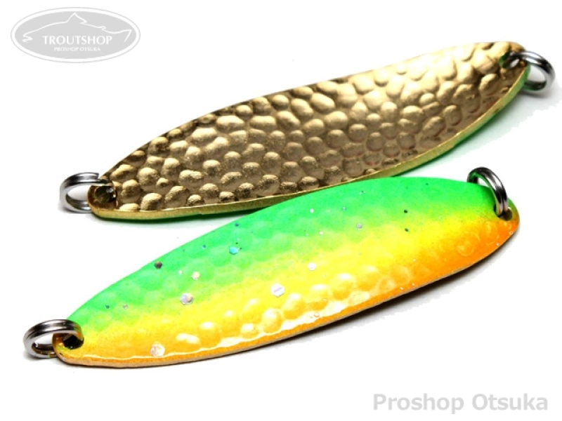 下野オリジナル 桜鱒スプーン 桜鱒スプーン 14g 両面ハンマード 14g メッキVR #MHOG