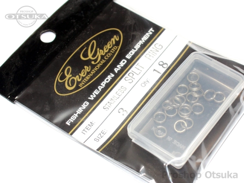 エバーグリーン スプリットリング ステンレススプリットリング #3 #シルバー