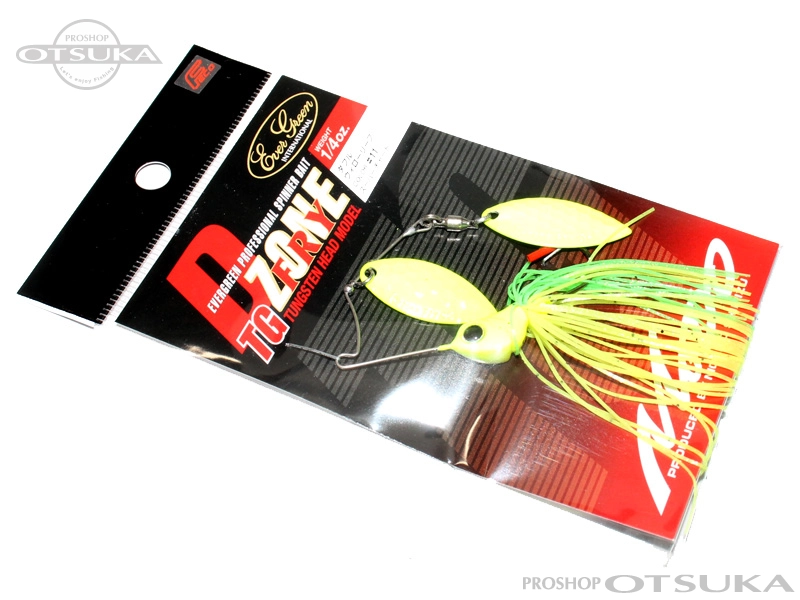 エバーグリーン Dゾーン DゾーンフライTG 1/4oz ダブルウィロー Feco エコタックル認定 #11スーパーチャート