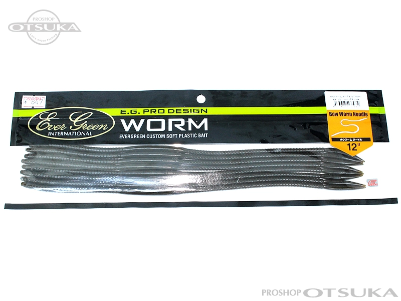 エバーグリーン ボウワームヌードル ボウワームヌードル 12インチ 12インチ Feco認定商品 #01 グリーンパンプキン・BK