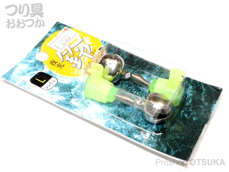 マルシン漁具 夜光スズ(ケミ対応) 夜光スズ(ケミ対応)シングル(2ケ入