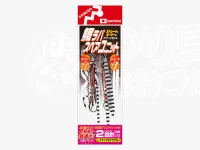 マルシン 鯛ラバスペアユニット  ブラックゼブラグロー 真鯛12号アシスト8号