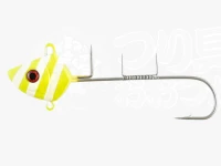 マルシン漁具 タチウオ夜光魚型 - 1本針 #イエローゼブラ 40号