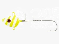 マルシン漁具 タチウオ夜光魚型 - 1本針 #イエローゼブラ 50号