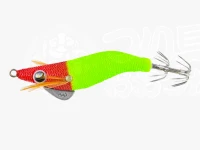 Marushin Gyogu Supreme Dropper Egi -  Size 15 Red Chartreuse (Fluorescent UV Color) Size 1.8 5g