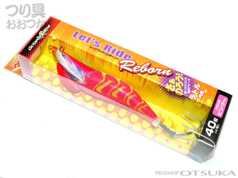 マルシン漁具 オクトパスゲーム レッツライドリボーン** 4号(40g) #ピンクゲット