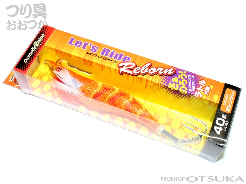 マルシン漁具 オクトパスゲーム レッツライドリボーン** 4号(40g) #オレンジ