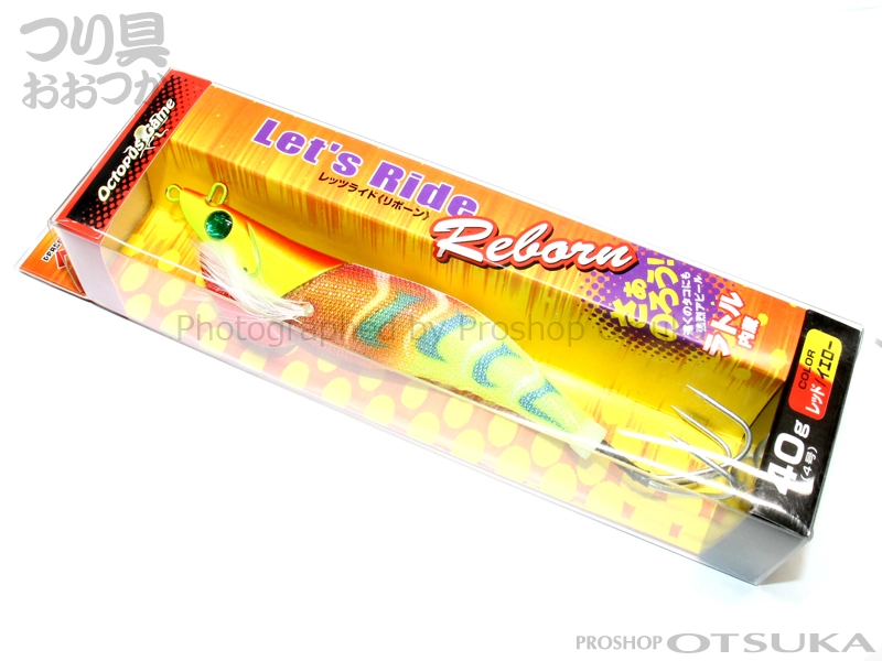 マルシン漁具 オクトパスゲーム レッツライドリボーン** 4号(40g) #レッド/イエロー