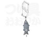 キャップス ストリーム トレイル - マグネットリリース #フィッシュ グレー 幅2.7×高さ7.0cm
