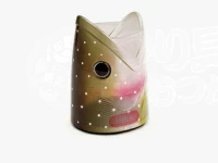 キャップス ストリーム トレイル - フィッシュデスクホルダー #イワナ 幅7×奥行6.4×高さ9.5cm