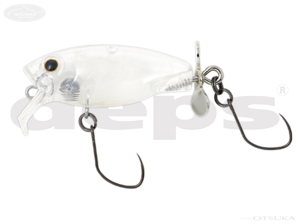 デプス バズジェット バズジェット トラウトモデル 31mm　2.0g フローティング #01 クリア