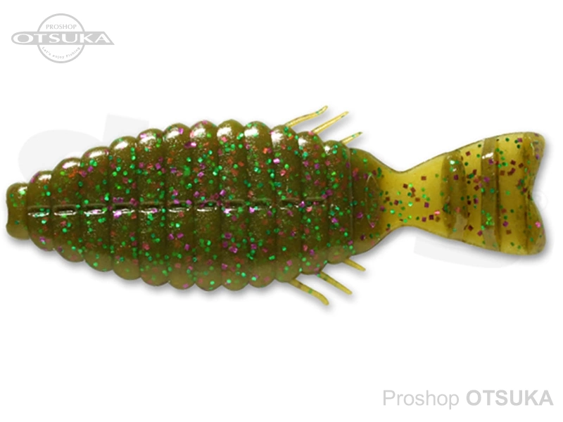 デプス ブルフラット ブルフラット 2インチ 2インチ FECO エコタックル認定商品 #115 グリーンパンプキン/パープルグリーンF