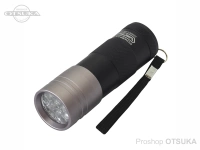 VICEO 強力UVハンディライト12灯 - VC202 #ブラッグ/ホワイト 全長94mm　直径30mm 単4X3本別売り