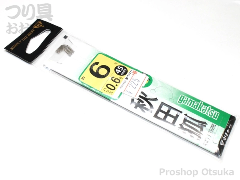 がまかつ 秋田狐 - 鈎6号-ハリス0.6号 茶