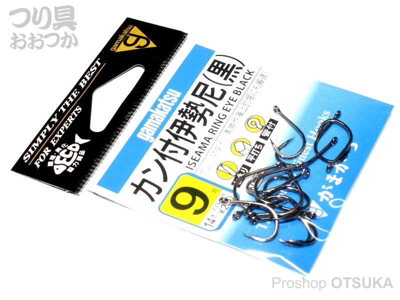 がまかつ カン付伊勢尼 カン付伊勢尼(黒) 9号 ブラック