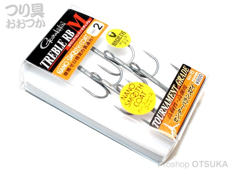 がまかつ トレブルフック トレブル RB M #2 ナノスムースコート 